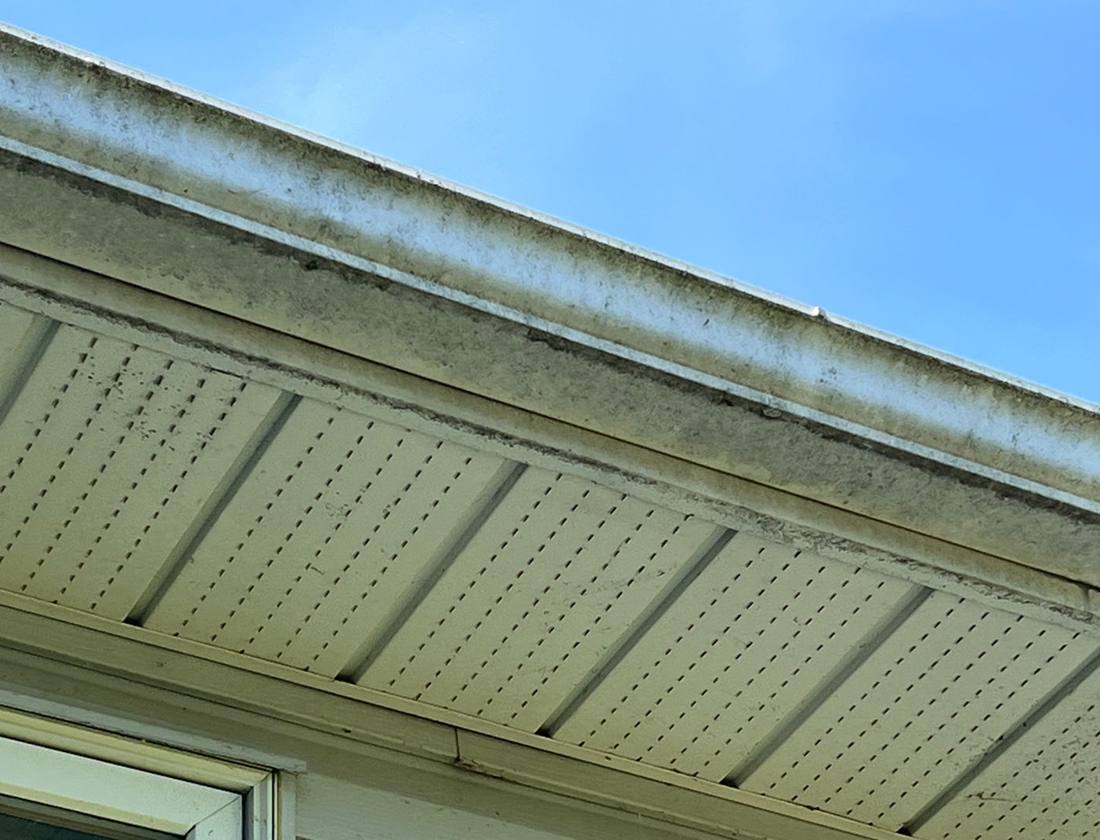 Gutter brightening before