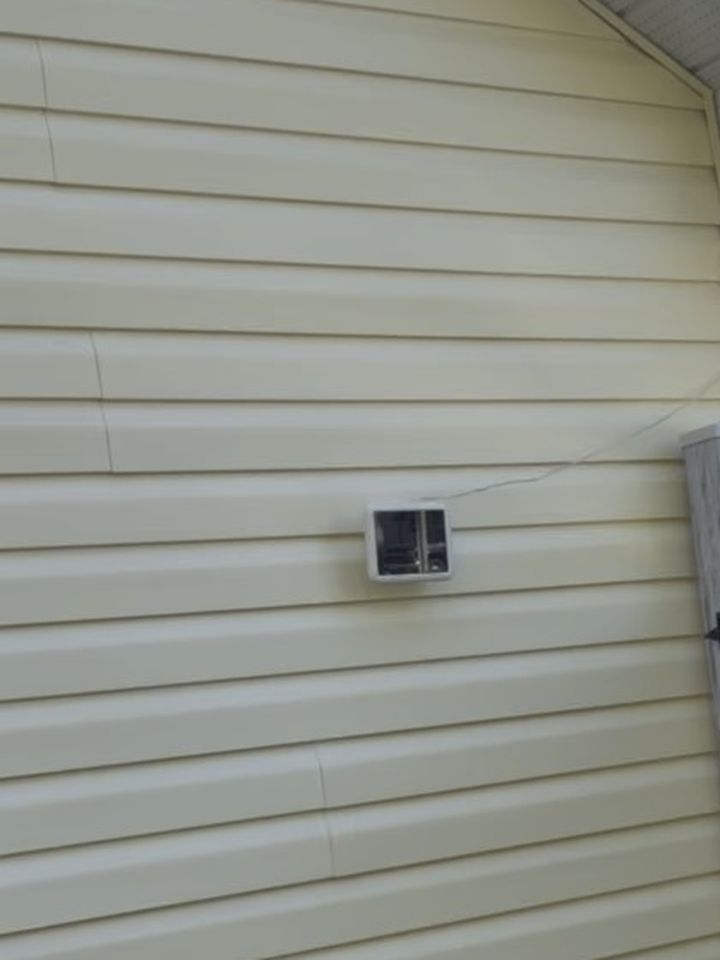 Siding soft wash after